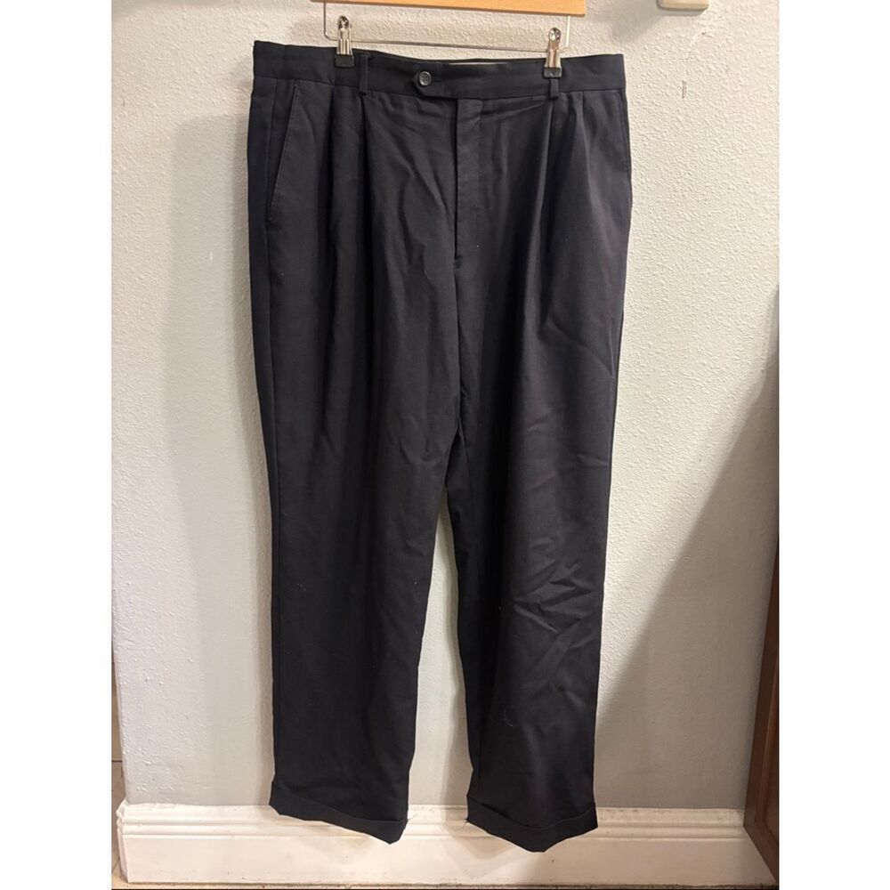 Black Pleated Dress Trousers